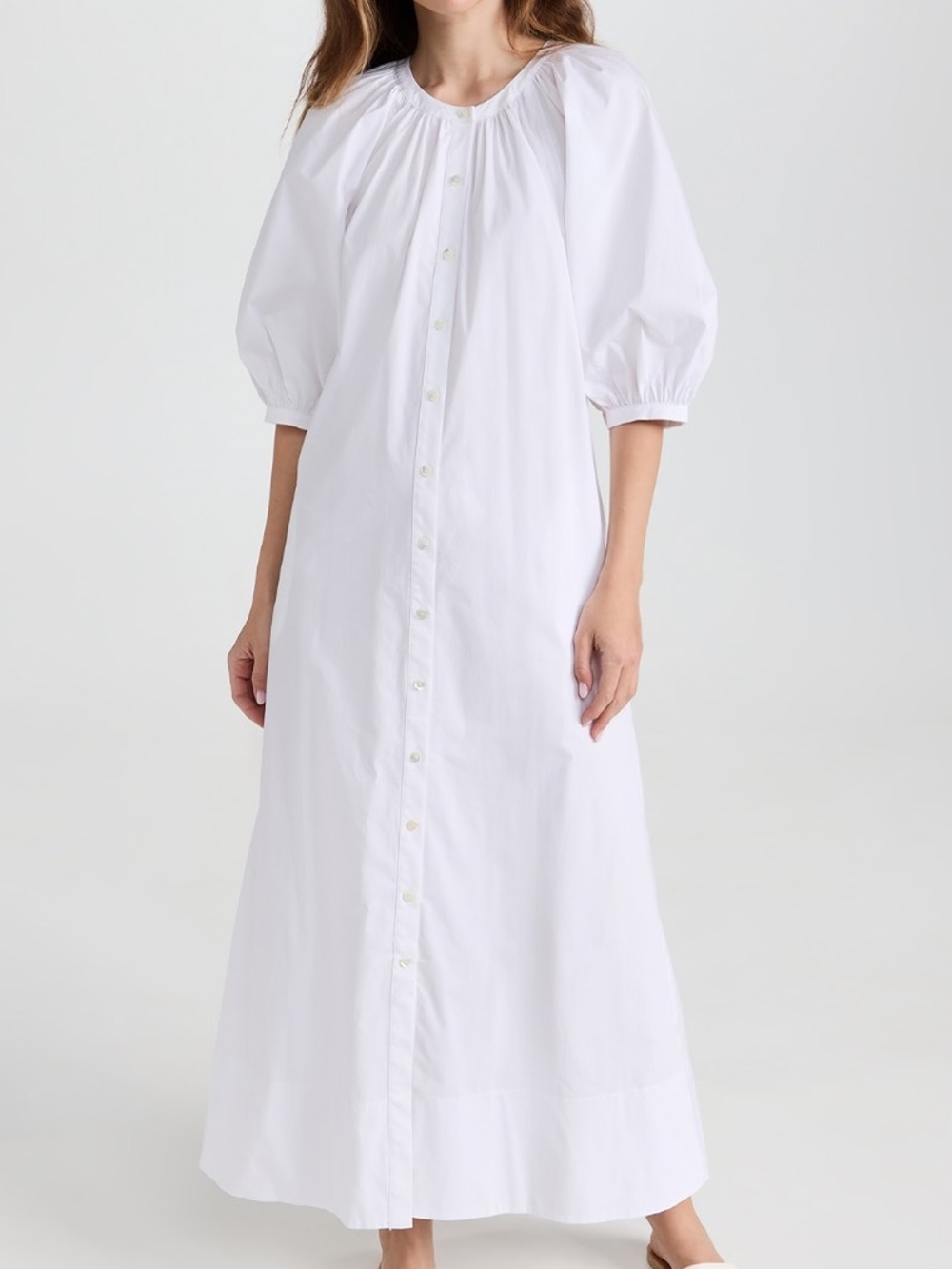 STAUD Vincent Dress in White